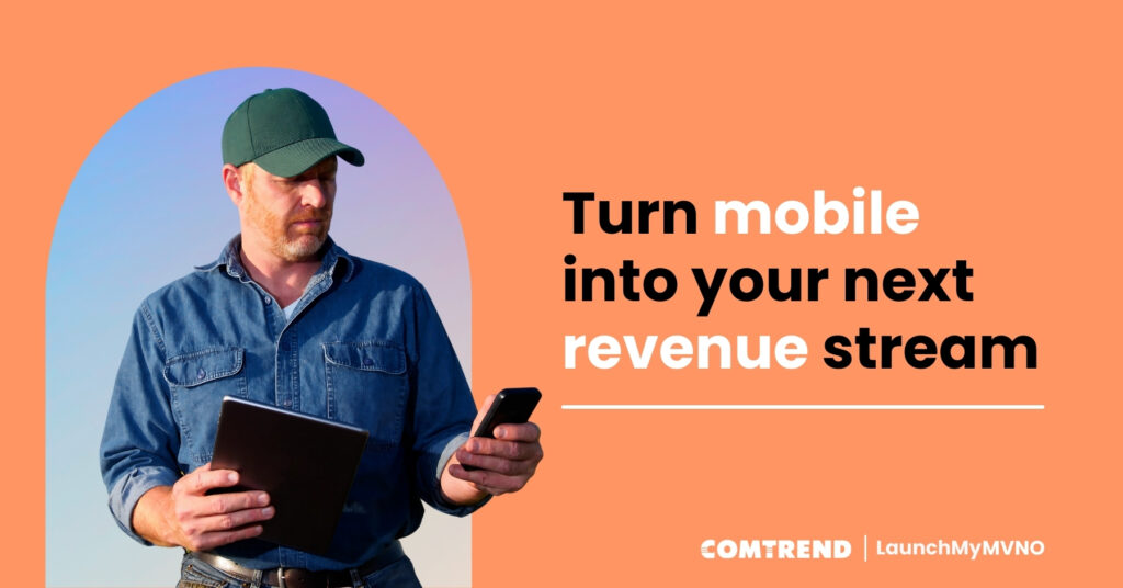 man from rural telco using mobile service. Turn Mobile Into Your Next Revenue Stream